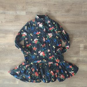 Tuckernuck Women's Floral Dress - Black with Multicolor